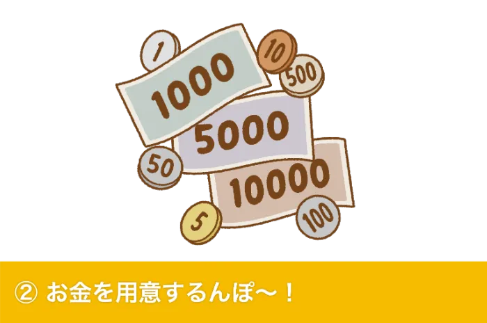 ①店頭のQRを読んで注文ページに飛ぶんぽ！